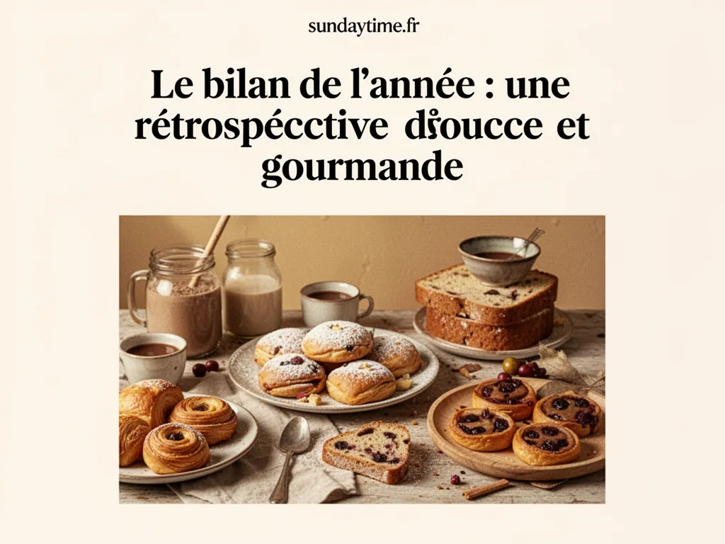 Le bilan de l'année : une rétrospective douce et gourmande