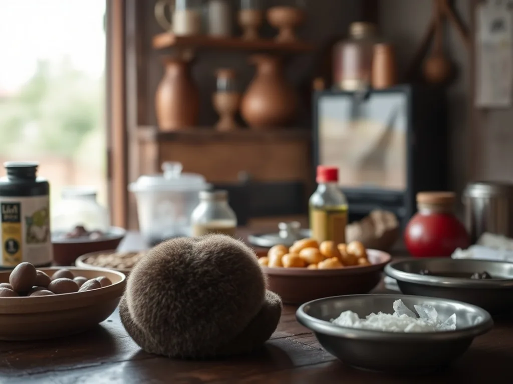 Cocotte en fonte fumante posée sur une table de bois rustique, avec un civet de biche nappé d'une sauce brune et des légumes racines.