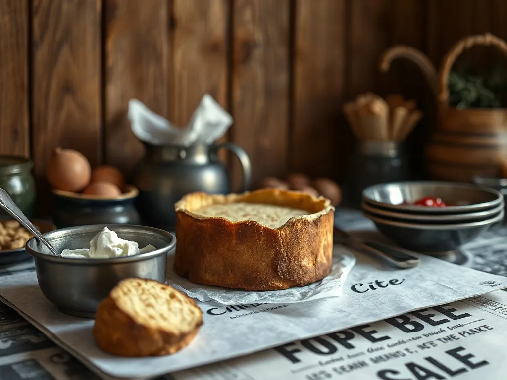 Une tranche de pâté en croûte doré posée sur une planche en bois, avec un couteau et quelques cornichons