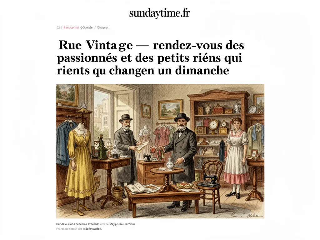 Rue Vintage — rendez-vous des passionnés et des petits riens qui changent un dimanche