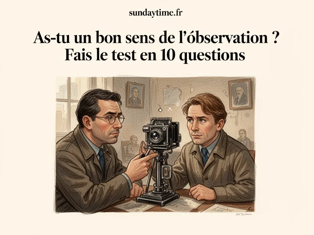 As-tu un bon sens de l'observation ? Fais le test en 10 questions